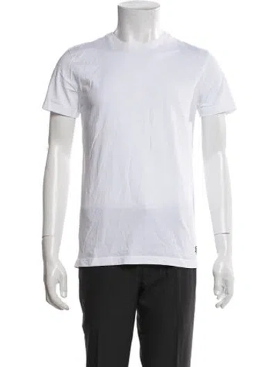 Pre-owned Eric Emanuel Ee Crew Neck Short Sleeve T-shirt In White