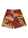 Eric Emanuel Ee Digi Camo Shorts In Brown