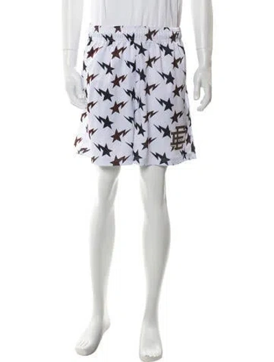 Pre-owned Eric Emanuel Ee Eric Emanuel X Bape Ee Printed Athletic Shorts In Multi