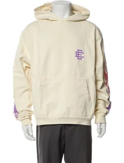 Pre-owned Eric Emanuel Ee Graphic Print Crew Neck Hoodie In Neutral