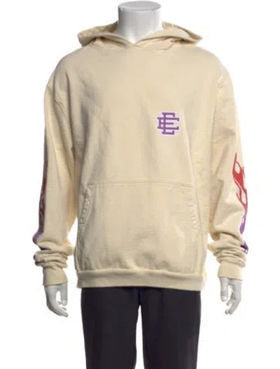 Pre-owned Eric Emanuel Ee Graphic Print Crew Neck Hoodie In Neutral