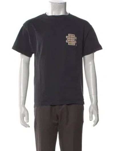 Pre-owned Eric Emanuel Ee Graphic Print Crew Neck T-shirt In Gray
