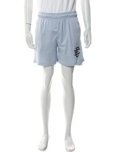 Pre-owned Eric Emanuel Ee Graphic Print Jogger Shorts In Blue