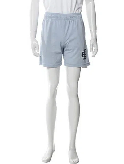 Pre-owned Eric Emanuel Ee Graphic Print Jogger Shorts In Blue