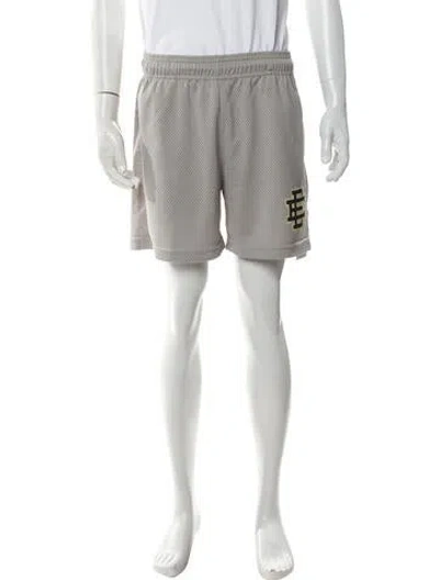 Pre-owned Eric Emanuel Ee Graphic Print Jogger Shorts In Gray