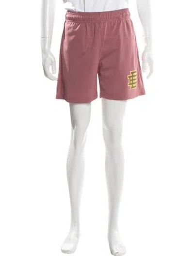 Pre-owned Eric Emanuel Ee Graphic Print Jogger Shorts In Pink
