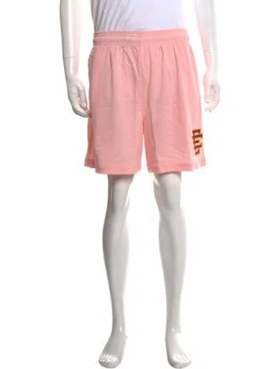 Pre-owned Eric Emanuel Ee Graphic Print Jogger Shorts In Pink