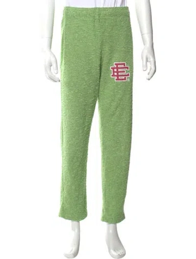 Pre-owned Eric Emanuel Ee Graphic Print Joggers In Green