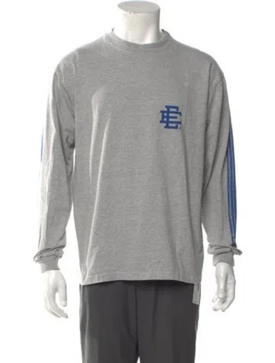 Pre-owned Eric Emanuel Ee Graphic Print Long Sleeve Shirt In Gray
