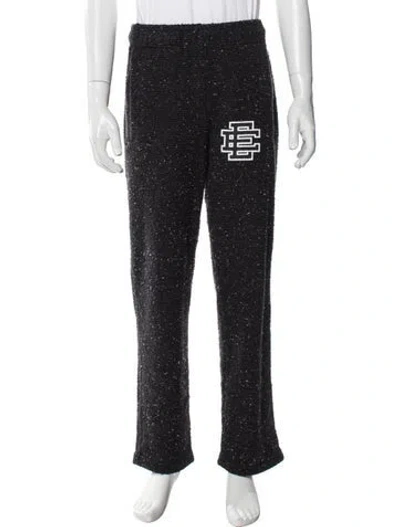 Pre-owned Eric Emanuel Ee Graphic Print Lounge Bottoms In Black