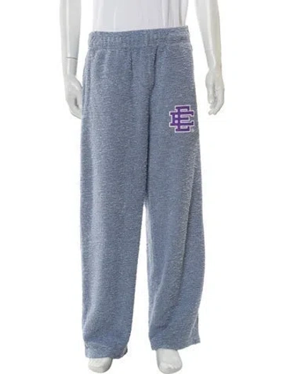 Pre-owned Eric Emanuel Ee Graphic Print Lounge Bottoms In Blue