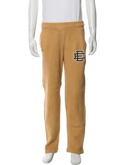 Pre-owned Eric Emanuel Ee Graphic Print Lounge Bottoms In Brown