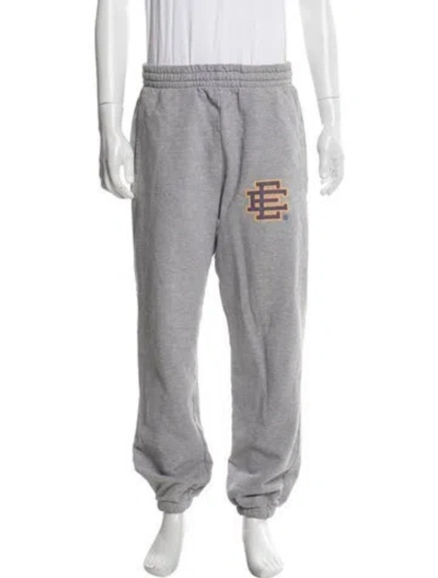 Pre-owned Eric Emanuel Ee Graphic Print Lounge Bottoms In Gray