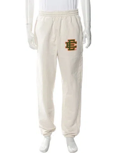 Pre-owned Eric Emanuel Ee Graphic Print Lounge Bottoms In Neutral