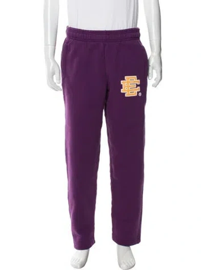Pre-owned Eric Emanuel Ee Graphic Print Lounge Bottoms In Purple