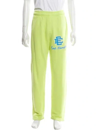 Pre-owned Eric Emanuel Ee Graphic Print Pajama Bottoms In Green
