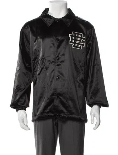 Pre-owned Eric Emanuel Ee Graphic Print Windbreaker In Gray
