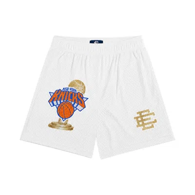 Pre-owned Eric Emanuel Ee Knicks Champ Shorts 'white' | Men's Size L