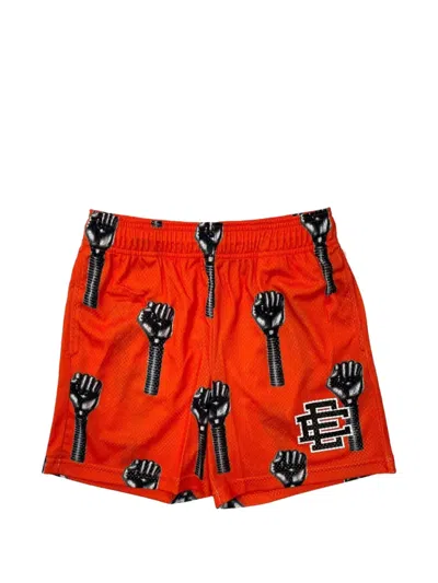 Eric Emanuel Ee Logo-detail Graphic-print Shorts In Multi
