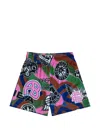 Eric Emanuel Ee Logo-detail Multi-print Shorts In Multi