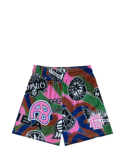 Eric Emanuel Ee Logo-detail Multi-print Shorts