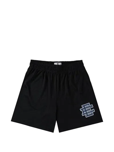 Eric Emanuel Ee Logo-print Mesh Shorts In Black