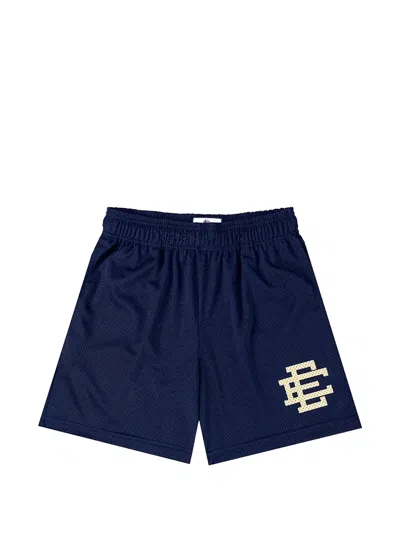 Eric Emanuel Ee Logo-print Mesh Shorts In Blue