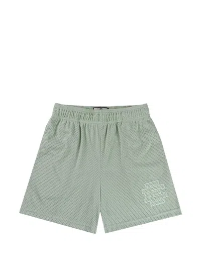 Eric Emanuel Ee Logo-print Mesh Shorts In Green