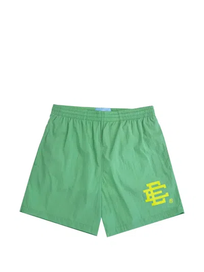 Eric Emanuel Ee Logo-print Swim Shorts In Green