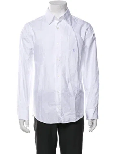 Pre-owned Eric Emanuel Ee Long Sleeve Dress Shirt In White
