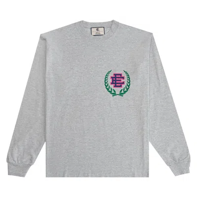 Pre-owned Eric Emanuel Ee Long Sleeve Tee 'heather Grey' | Men's Size L In Gray