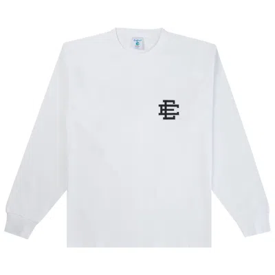 Pre-owned Eric Emanuel Ee Long-sleeve Tee 'white' | Men's Size L