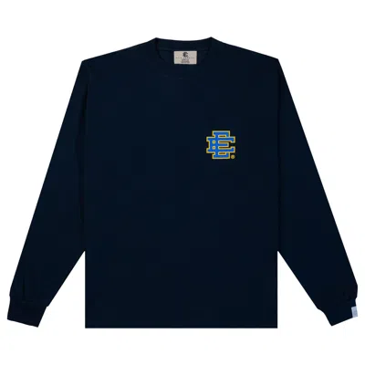 Pre-owned Eric Emanuel Ee Long Sleeve T-shirt 'navy/blue' | Men's Size Xxl