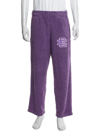 Pre-owned Eric Emanuel Ee Lounge Bottoms In Purple