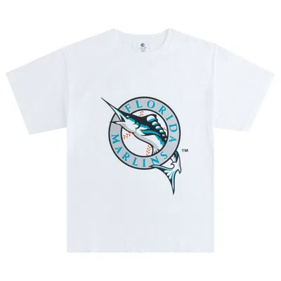 Pre-owned Eric Emanuel Ee Marlins T-shirt 'white' | Men's Size Xxl