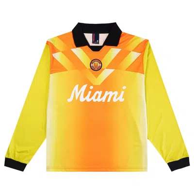 Pre-owned Eric Emanuel Ee Miami Goalie Jersey 'yellow/orange' | Men's Size L