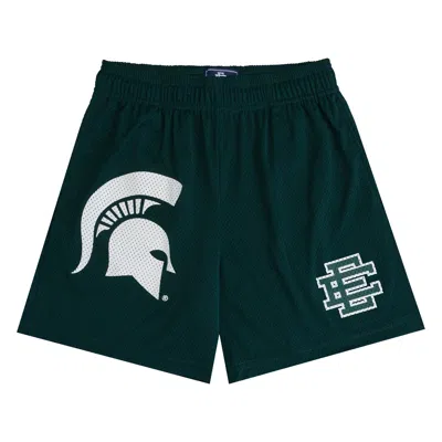 Pre-owned Eric Emanuel Ee Michigan St. Basic Short 'green' | Men's Size L