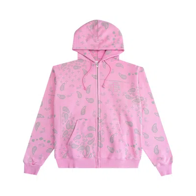 Pre-owned Eric Emanuel Ee Paisley Zip-up 'pink' | Men's Size Xxl