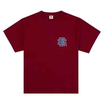 Pre-owned Eric Emanuel Ee Phillies T-shirt 'maroon/blue' | Red | Men's Size S