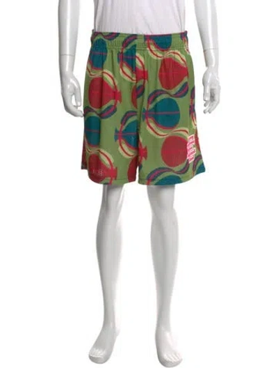 Pre-owned Eric Emanuel Ee Printed Athletic Shorts In Multi