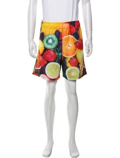 Pre-owned Eric Emanuel Ee Printed Athletic Shorts In Multi