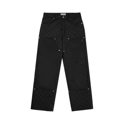 Pre-owned Eric Emanuel Ee Quilted Pant 'black' | Men's Size 34
