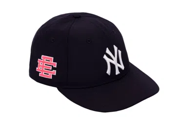 Pre-owned Eric Emanuel Ee Retro Crown Yankees Hat In Navy Blue
