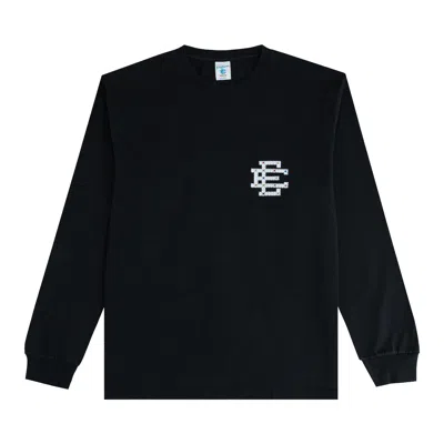 Pre-owned Eric Emanuel Ee Rhinestone Long-sleeve T-shirt 'black' | Men's Size Xl