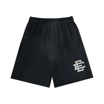 Pre-owned Eric Emanuel Ee Rhinestone Sweatshort 'black' | Men's Size L