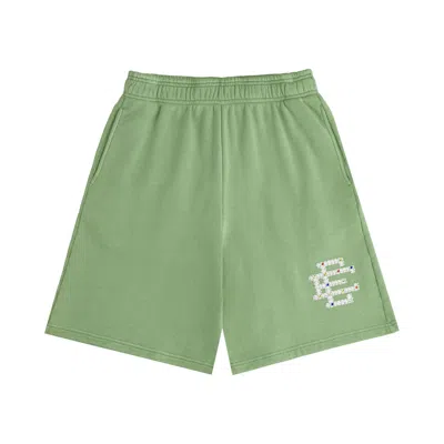 Pre-owned Eric Emanuel Ee Rhinestone Sweatshort 'green' | Men's Size Xxl