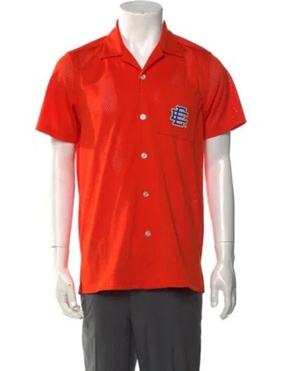 Pre-owned Eric Emanuel Ee Short Sleeve Shirt In Orange