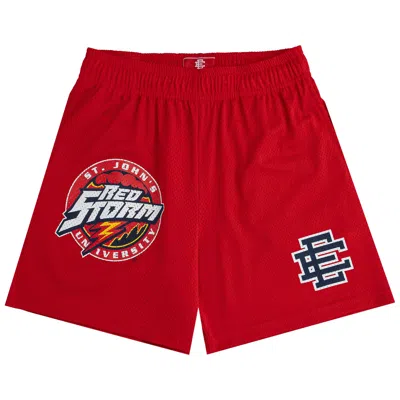 Pre-owned Eric Emanuel Ee St. John's Basic Short 'red/blue' | Men's Size M