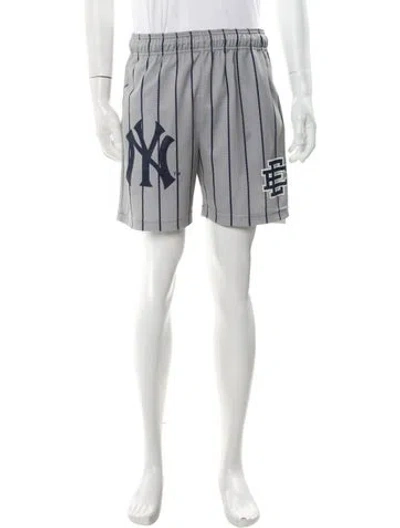 Pre-owned Eric Emanuel Ee Striped Athletic Shorts In Multi