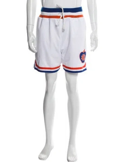 Pre-owned Eric Emanuel Ee Striped Jogger Shorts In Blue